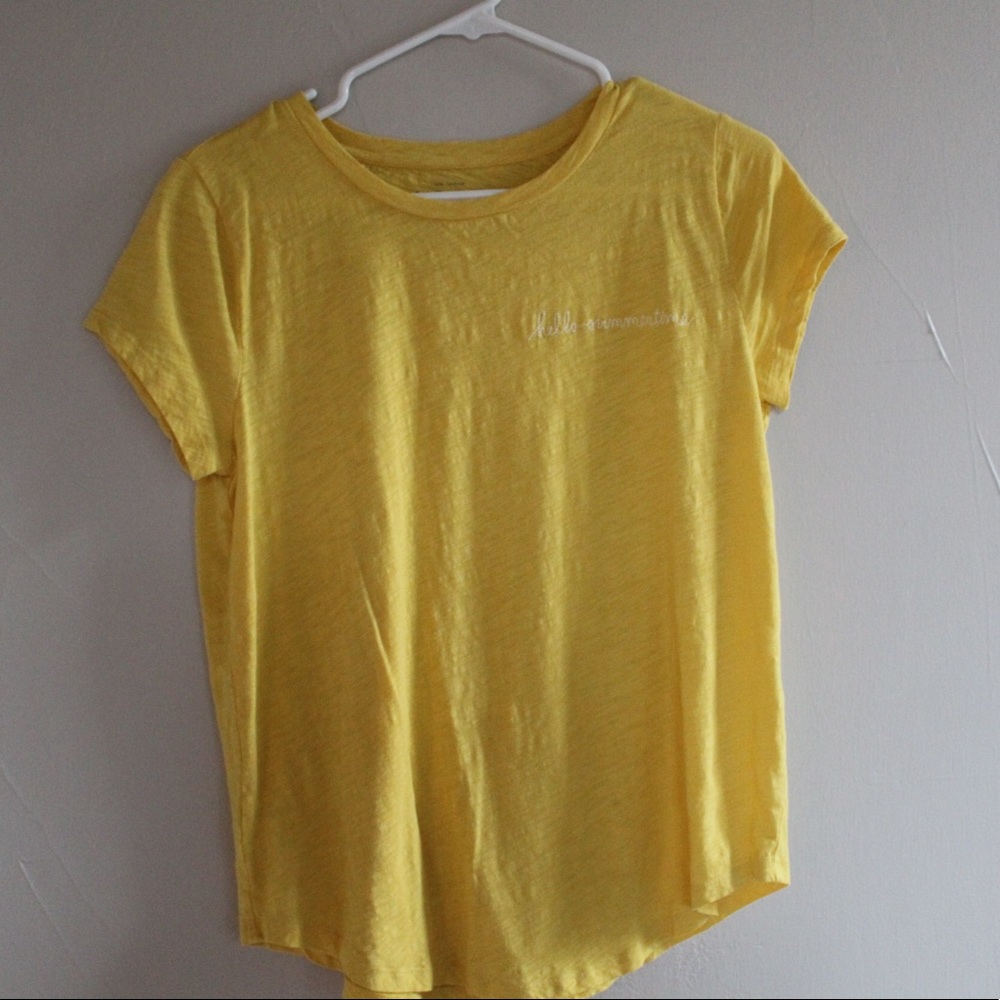 J.Crew Hello Summertime tee. Size M!